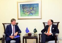 Ambassador of the European Union Raimundas Karoblis Calls on Finance Minister Senator Muhammad Aurangzeb