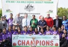 AUSTRALIAN HIGH COMMISSION EMPOWERS GIRLS THROUGH CRICKET